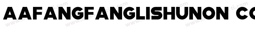 AaFangfanglishuNon CommercialUse字体转换